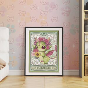 Poster Florabelle 🌸 — Dragonne des floraisons