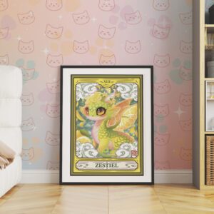 Poster Zestiel ⚡ — Dragon des agrumes